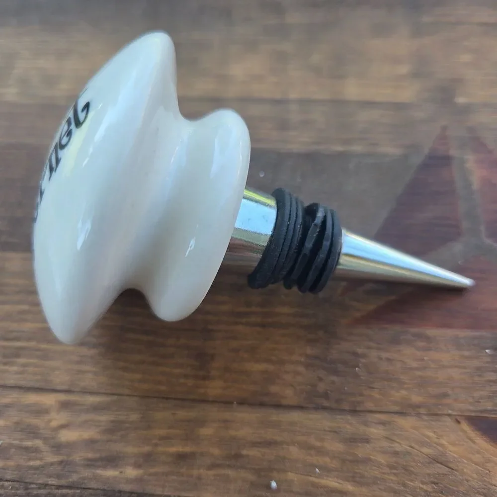 Life's A Cabernet Ceramic Wine Bottle Stopper Topper Barware Gift